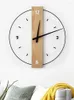 Wanduhren Große Uhr Holz stiller Schlafzimmer nordisch moderne Wohnkultur kreativer Dekoration Esszimmer