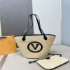 24SS dames luxe ontwerper geweven bucket Bag zomer zon strak strandtas schouder winkelen met zipp sw