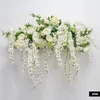 Decoratieve bloemen Luxe muur Hang Wisteria Floral Arrangement Wedding