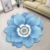 Tapetes de lótus pequenos em forma de flor para sofá de sala de estar para o banheiro absorvendo tapetes anti-esquisitos 40x40cm
