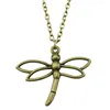 Pendant Necklaces 1pcs Dragonfly Choker Neck Findings Accessories For Jewelry You Chain Length 43 5cm