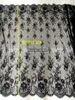 eter Clothing lace fabric accessories black eyelash lace high-end custom fabric width 150CM 240417