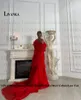 Runway Dresses Livanka Modern One Shoulder Celebrity for Women Ruffles Mermaid Slit Satin Sweep Train Vestidos de Gala Custom Made Made