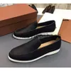 Loro Piano LP chaussures robes chaussures British Style British Casual Womens Mandis Velvet Low Top Summer Walk Mens Flats 35-46 EA09