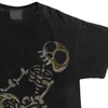 T-shirt maschile harajuku hiphop high strt top coppie di moda maglietta sovradimensionata cranio vintage t-shirt slve t-shirt hentai tendenza strtwear h240425