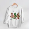 Sweatshirts Sweatshirt For Christmas Cute Christmas Sweater Holiday Sweater Graphic Print Hoodies 2023 New Autumn Pullover
