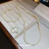 Collar de pulsera Collar de circón Collar de perla geométrica Rango de pulsera con diseño minimalista Cadena de clavícula con cuentas Joyas francesas