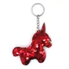 Eenhoorn hanger pailletten pony tas hanger veelkleurige pailletten sleutelhanger kinderen verjaardag chrismas cadeaubry gunst