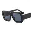 Sunglasses Oversized Square Thick Frame Women Retro Shades Trendy Luxury Big Sun Glasses Brand Eyewear Vintage UV400