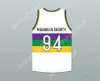 Anpassad valfri namnnummer Mens Youth/Kids Magnolia Shorty 94 NOLA Bounce White Basketball Jersey Top Stitched S-6XL