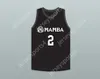 Niestandardowy numer nazwiska Męscy młodzież/dzieci Gianna Bryant 2 Mamba Ballers Black Basketball Jersey zszyte S-6xl