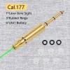 Optics Tactical 9mm .38spl .177 .22LR .223Rem .45ACP .40SW CAL Green Red Dot Laser Lazer Pointer Doving Cartridge Boresighter