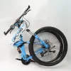 Bicycle 24 And 26 Inch Folding Mountain Bike 21/24/27/30 Variable Speed Adult Dual Disc Brakes And Dual Shock Absorbers Mountain Bicycle