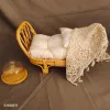 Photography Newborn Photography Basket Vintage Handmade Basket Boy Girl Newborn Baby Photoshoot Props Baby Chairs for Newborns Doll Bed Baby