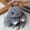 Keychains Lanyards Imitate Bunny Fur Hairball Mini Rabbit Bags Hangings Pendant Rabbit Keychain For Car Keychain Accessories