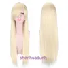 Wigs women human hair Cosplay wig universal 80cm color long straight for men and