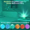 Nattljus Northern Projector Crown Light As Show Acrylic 16 Färger Gradual Rotating Flame Water Lamp