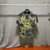メンズオリジナルハイストリートウォッシュコットンタイ染色トレンディTシャツ夏カップル半袖男性用服のためのTシャツ