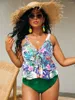 Women's Swimwear 074 2024 Stylish Swimsuit Female Separate Bra Underpants Plus Size Short Suits Top Set Of Two Fashion Pieces For Women