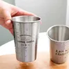 Gobelets en acier inoxydable tasses de bière portable bourses métallurgles des bureaux ménagers tands de thé à thé