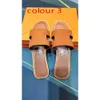Sandle tofflor Mens Tazz Designer Beach Slides Flats för Women Shoes Designer Flip Flops Läder Sandaler Oran Sandal