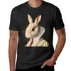 Herenpolo's grappig portret hare kunst dieren dapper schilderij kinderdagverblijf schattig cadeau t-shirt