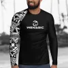 T-shirty Nowe mężczyźni Surfing Surfing Surfing Suits Ochrona UV Rajstopy Rashguard Długie rękaw pływanie kombinezon pływa