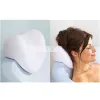 Travesseiro myd18169 universal em forma de coração colheita de travesseiro doméstico banheiro textura macia almofada de banho confortável branco/rosa venda quente