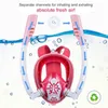 Snorkling mask dubbel rör silikon full torr dykmask vuxen simmaskdykglasögon själv innehöll undervattens andning 240409