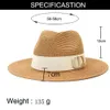 Chapeaux à bord large chapeau seau de seau d'été pour femmes chapeau solaire Sun Beach Hat Unisexe Panama classique polyvalent