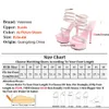 15CM Bling Ankle Strap Banquet High Heels Designer Rhinestone Catwalk Show Sandals Summer Women Party Dress Shoes Siery