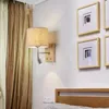 Duvar lambası enerji Saverlukloy Nordic Ahşap LED Yatak Okuma Hafif Yatak Odası Oturma Odası Koridor Balkon Basit fikstür