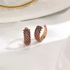 Projektantki kolczyki biżuteria mody Kolekcja modnych kolczyków francuskiego projektanta Wszechstronne lekkie temperament Różowe kolczyki i klamry kolczykowe
