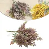 Dekorativa blommor konstgjorda lavendel vete falska växter bukett julbröllop hem bord dekoration hantverk hantverk scrapbooking