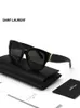 Brand Retro Yeisll Óculos de sol Saint Saint Sunglasses Letters Letters entrelaçados de olho de rosto pequeno para homens e mulheres