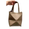 2024 Totes Simple Bags Lady Loe Puzzle Fold Classic Leather Shoulder Designer Summer Small Size Geometry Bag Tote Design Crossbody Shoulder Handbag Urp1