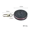 Клавичные кормеры Lanyards Oreo Cookie Cookie Клавишка Симпатичная мода Творческая еда веселая печенье модель автомобиля сумки для кулона штука