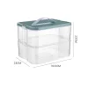 BINS Byggnadsblock förvaringslåda Justerbart 2 lager Transparent Children's Toy Jigsaw Puzzle Jewelry Storage Container Organizer Box