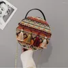 Kvällspåsar mode kvinnor boho strand sommar tofsels crossbody axel väska eleganta damer hand playa söta plånböcker och handväskor