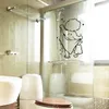 Autocollants muraux porte de douche en verre enfants salle de bain mignonne étanche amovible bébé décoratif art wal