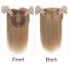 Toppers Rich Choices 13x15cm Human Hair Toppers with Bangs Amélioration du cuir chevelu à coiffure de base Clip de perruques dans un nouveau topper Natural New Topper Piece