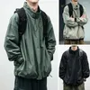 Men's Jackets Cargo Coat Stylish Japan Style Elastic Cuff Outwear Vintage Men Jacket