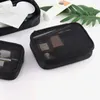 Sacs de rangement 1pc Fashion Cosmetic simple portable en maille portable support de maquillage féminin fille fille sac de beauté sac de beauté