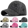 Retro y2k estrela lavada hole hole star bap snapback chapéus outono de verão chapéu de pesca homens mulheres bonés casquette chaps gorras