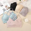 CAMESOLEN Tanks Lady Sexy ondergoed naadloze binnenkleding Basis Spaghetti -band Bra Hoge elastische ademende veiligheid Push omhoog