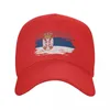 Ball Caps Personalizzati Serbia Flag Baseball Cap Women Uomini traspiranti Serbian Orgoglioso Papà Sport Snapback Cappelli da sole Snapback