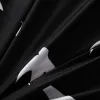 セット黒と白の豪華な寝具セットクイーンキングシングルフルサイズポリエステルベッドリネン羽毛布団カバーセットモダンバード格子縞アニメ