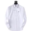 럭셔리 탑 남자 셔츠 비즈니스 패션 캐주얼 셔츠 디자이너 브랜드 남성용 단색 스프링 슬림 핏 셔츠 브랜드 의류 m-3xl