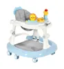 Baby Walker with 6 Mute Rotating Wheels Anti Rollover Multifunctional Child Walker Seat Walking Aid Assistant Toy018M3465501