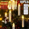 Velas LEDs sem chamas Bateria de controle remoto ligado para o Halloween Christmas Decoration Tree Decor 240417